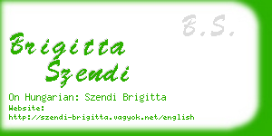 brigitta szendi business card